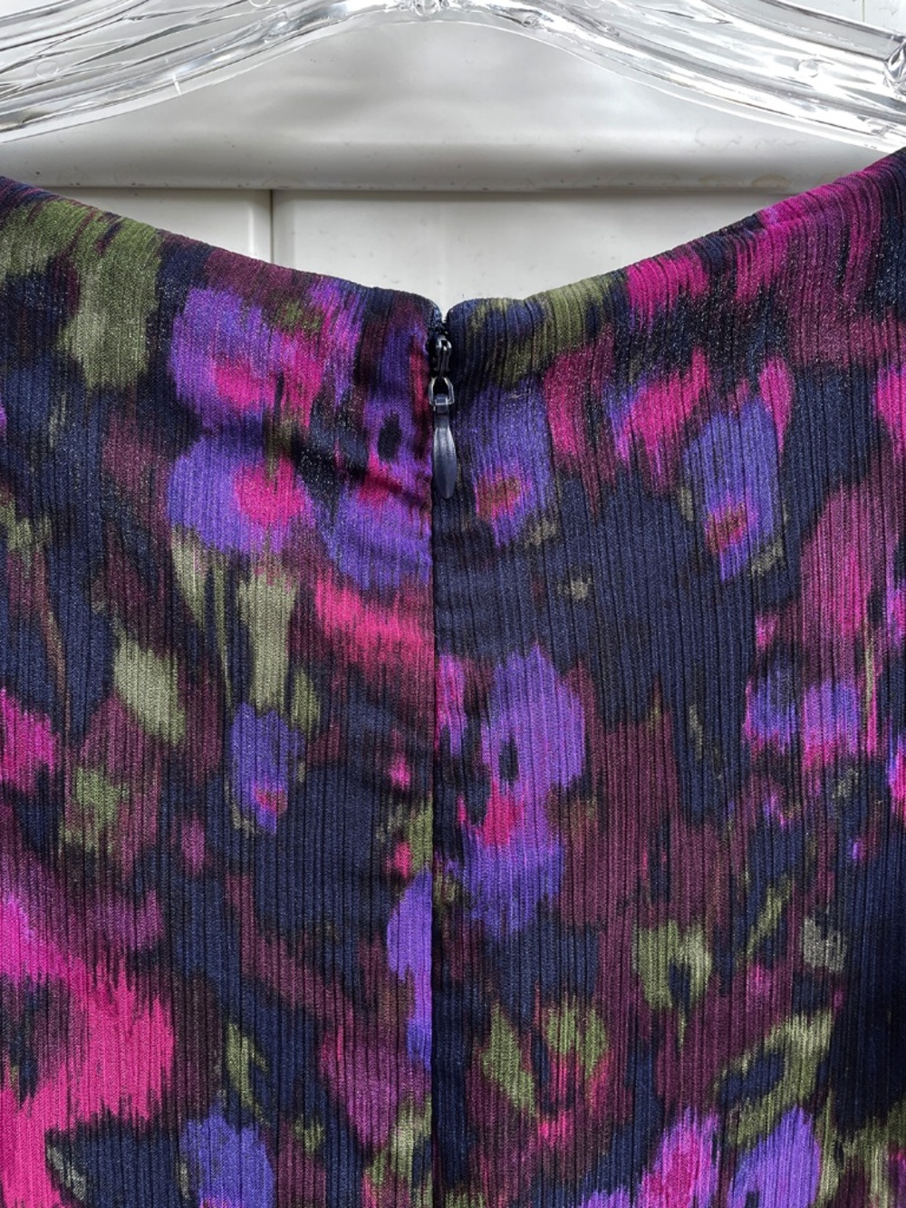 Ralph Lauren Georgette Dress Long Formal Ruffle Flutter Floral 6 - Picture 9 of 14